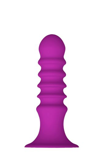 CHEEKY LOVE RIBBED PLUG WITH SUCTION CUP 13.5cm