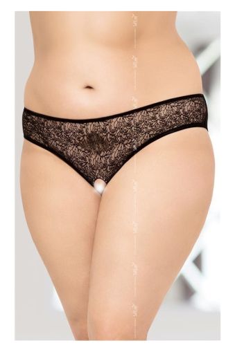 Panties 2467 - Plus Size - black XL