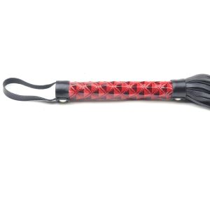 Red Color Embossed Whip