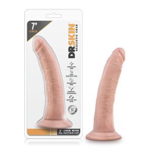 DR. SKIN 7INCH COCK SUCTION CUP VANILLA 18cm