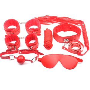 7 PCS Red Color BDSM Kit