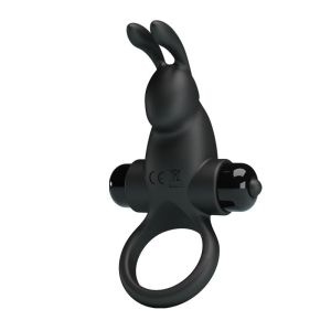 Pretty Love Vibro Penis Ring Rabbit I Black