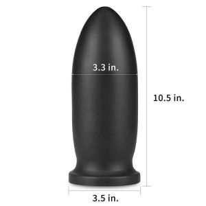 King Sized Anal Bomber Black 22.5cm x 8.3cm