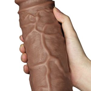 Realistic Chubby Dildo Brown 26.25 x 6.3cm