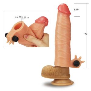 Add 1.5" Vibrating Silicone Extender 17.5cm