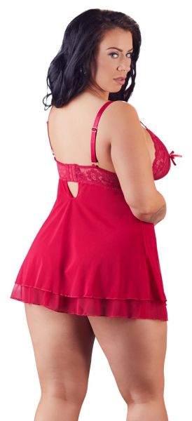 Babydoll Orion, red- 2XL