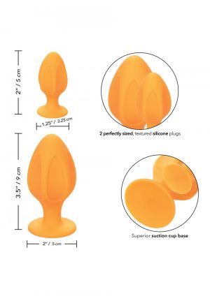 Cheeky Buttplug, Orange 9cm/5cm