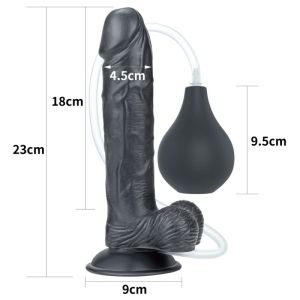 Dildo cu ejaculare 9 Squirt Extreme Dildo - Black-23cm