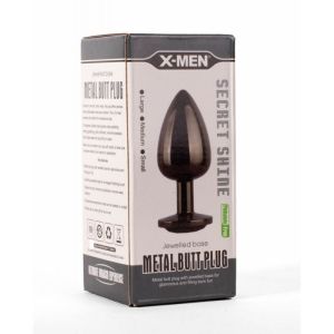 X-MEN Secret Shine Metal Butt Plug Gun Colour S (7.1cm)