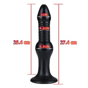 X-MEN Butt Plug Black (27.4cm x 6.3cm)
