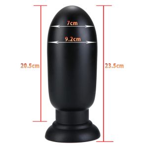 X-MEN Huge Butt Plug Black (23.5cm x 9.2cm)
