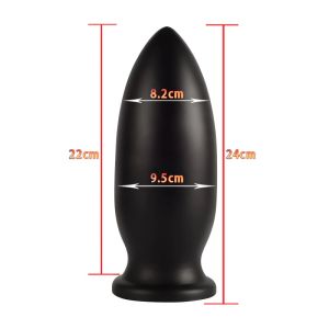 X-MEN 10" Extra Large Butt Plug Black (24cm x 9.5cm)