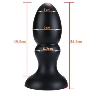 X-MEN Huge Butt Plug Black (24.5cm x 9cm)