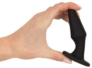 Butt Plug, black silicon (10.5 cm)