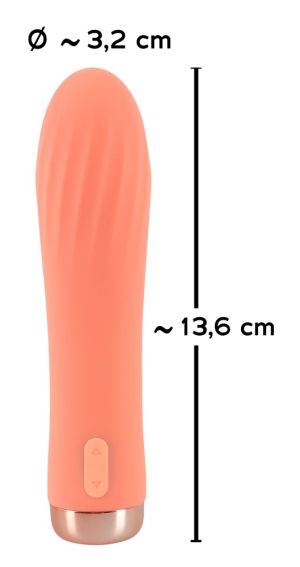 Mini Ribbed Vibrator (13,6 cm)