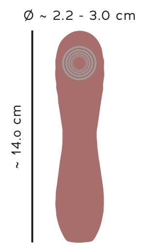Vibrator Mic Hazel 02 (14cm) - Reincarcabil