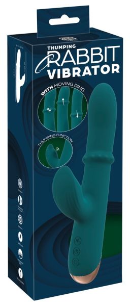 Thumping Rabbit Vibrator with Moving Ring (27.7cm)