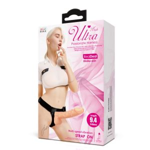 24cm Strap-On Vibrator Ultra Passionate Harness