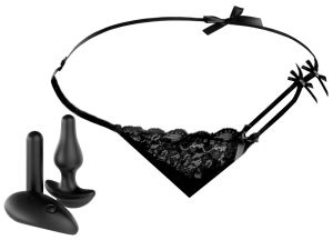 Remote Bowtie Bikini, black (S-L)