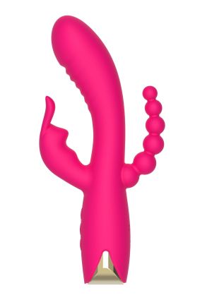 Aphrodite Triple Vibrator, Pink (21cm)